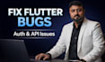fix flutter authentication, login and API integration issues