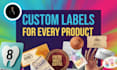 design stickers n label for business