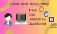 do PSD, figma, xd, sketch to HTML sass tailwind CSS bootstrap, js