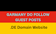 create german de domain guest post backlinks