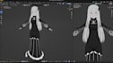 make 3d anime character, models, weapons for game or video clip, anime