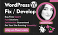 develop or fix your wordpress website