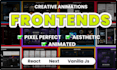 develop reponsive animated frontend in react next js gsap html css