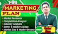 do a  marketing plan and marketing strategy for your business
