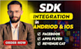 do facebook sdk, appsflyer and revenuecat integration