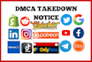 submit dmca takedown notices to remove copyright infringement