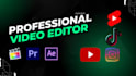 do professional video edit, youtube video editing