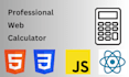 create custom web calculator using html css js and react js