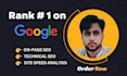 do onpage SEO and technical optimization to rank your site on google