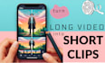 edit your long video into amazing social media clips