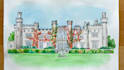 do a custom house illustration