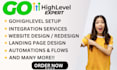 build gohighlevel website, gohighlevel funnel automation, landing page design