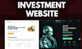 develop investment website within 24 hours