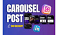 design carousels for linkedin and instagram on canva