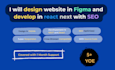 design website in figma and develop in react next with SEO