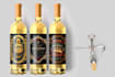 design premium alcoholic label for wine , gin and vodka