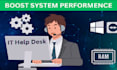 clean up, optimize, speed up windows 11 computer, laptop, PC
