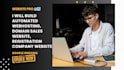 build automated webhosting,sales domain webhosting, registration company website