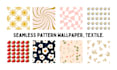 create   seamless patterns for wallpapers , textile