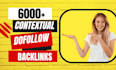 provide high quality dofollow seo contextual backlinks