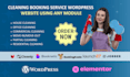 build cleaning booking service website using wordpress