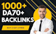 create 1000 high quality contextual SEO dofollow backlinks