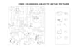 do 8 hidden object coloring page illustrations only for 80