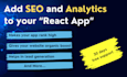 add SEO and analytics to your react app