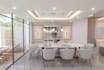 do kitchen living dining bed 3d interior design realistic render by architects