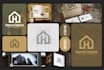 create a modern real estate logo design