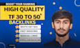 create high quality tf dofollow seo home page trust flow backlinks for website