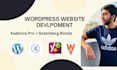 create wordpress website in gutenberg with kadence pro