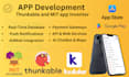 create android and ios app on thunkable x or mit app inventor
