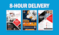 design professional business flyer, brochure, leaflet, pamphlet, or poster