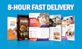 design professional business flyer, brochure, leaflet, pamphlet, or poster