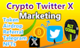 do crypto token, airdrop, ico twitter x promotion