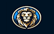 do lion head mascot logo design for your business page