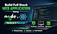 build full stack web application using node js and react js
