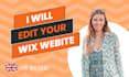 edit your existing website hosted on wix