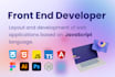 be your UI developer with html css react angular redux bootstrap javascript