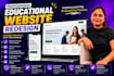design responsive education website UI UX