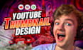 design eye catching youtube thumbnail, clickable thumbnail