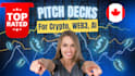 create web3 crypto project pitch deck content and design