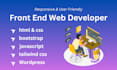 create responsive website or landing page by  javascript and react