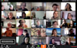 attend zoom calls with many participants