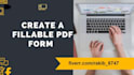 create professional interactive fillable PDF form