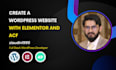 create unique wordpress elementor website with acf