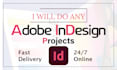 design book, magazine and any project with adobe indesign