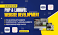 build a single page website in PHP laravel