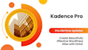 install the kadence pro theme, kadence blocks pro updatable